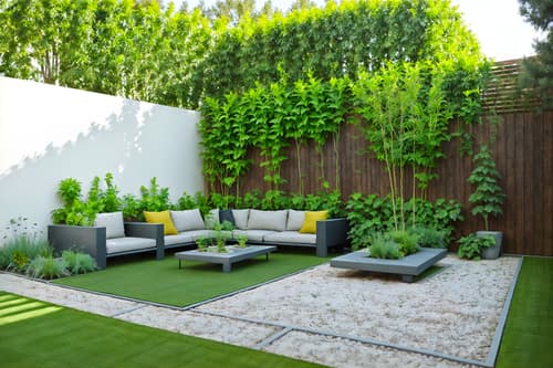 photo from pinterest of minimalist-style designed (outdoor garden ) with garden plants and garden tree and grass and garden plants. . with focus on the shape, colour and texture of just a few of essential elements and functional furniture and an open floor plan and a monochromatic palette with colour used as an accent and clean lines and lots of light and focus on the shape, colour and texture of just a few of essential elements. . cinematic photo, highly detailed, cinematic lighting, ultra-detailed, ultrarealistic, photorealism, 8k. trending on pinterest. minimalist design style. masterpiece, cinematic light, ultrarealistic+, photorealistic+, 8k, raw photo, realistic, sharp focus on eyes, (symmetrical eyes), (intact eyes), hyperrealistic, highest quality, best quality, , highly detailed, masterpiece, best quality, extremely detailed 8k wallpaper, masterpiece, best quality, ultra-detailed, best shadow, detailed background, detailed face, detailed eyes, high contrast, best illumination, detailed face, dulux, caustic, dynamic angle, detailed glow. dramatic lighting. highly detailed, insanely detailed hair, symmetrical, intricate details, professionally retouched, 8k high definition. strong bokeh. award winning photo.