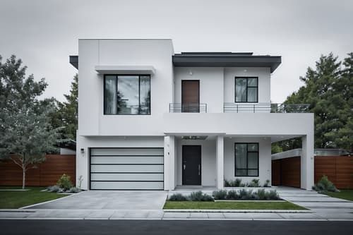 photo from pinterest of minimalist-style exterior designed (house exterior exterior) . with clean lines and lots of light and a monochromatic palette with colour used as an accent and an open floor plan and functional furniture and focus on the shape, colour and texture of just a few of essential elements and clean lines. . cinematic photo, highly detailed, cinematic lighting, ultra-detailed, ultrarealistic, photorealism, 8k. trending on pinterest. minimalist exterior design style. masterpiece, cinematic light, ultrarealistic+, photorealistic+, 8k, raw photo, realistic, sharp focus on eyes, (symmetrical eyes), (intact eyes), hyperrealistic, highest quality, best quality, , highly detailed, masterpiece, best quality, extremely detailed 8k wallpaper, masterpiece, best quality, ultra-detailed, best shadow, detailed background, detailed face, detailed eyes, high contrast, best illumination, detailed face, dulux, caustic, dynamic angle, detailed glow. dramatic lighting. highly detailed, insanely detailed hair, symmetrical, intricate details, professionally retouched, 8k high definition. strong bokeh. award winning photo.
