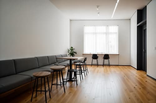 photo from pinterest of minimalist-style interior designed (coffee shop interior) . with an open floor plan and clean lines and a monochromatic palette with colour used as an accent and functional furniture and focus on the shape, colour and texture of just a few of essential elements and lots of light and an open floor plan. . cinematic photo, highly detailed, cinematic lighting, ultra-detailed, ultrarealistic, photorealism, 8k. trending on pinterest. minimalist interior design style. masterpiece, cinematic light, ultrarealistic+, photorealistic+, 8k, raw photo, realistic, sharp focus on eyes, (symmetrical eyes), (intact eyes), hyperrealistic, highest quality, best quality, , highly detailed, masterpiece, best quality, extremely detailed 8k wallpaper, masterpiece, best quality, ultra-detailed, best shadow, detailed background, detailed face, detailed eyes, high contrast, best illumination, detailed face, dulux, caustic, dynamic angle, detailed glow. dramatic lighting. highly detailed, insanely detailed hair, symmetrical, intricate details, professionally retouched, 8k high definition. strong bokeh. award winning photo.