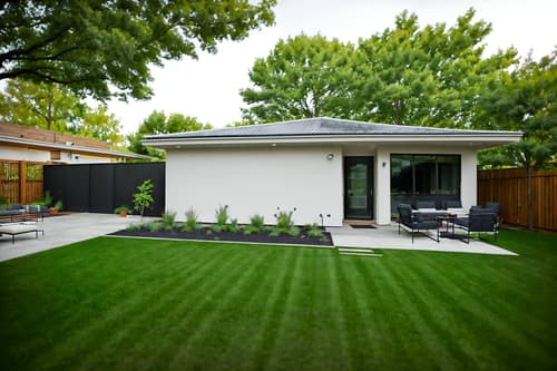 photo from pinterest of minimalist-style designed (outdoor patio ) with grass and patio couch with pillows and barbeque or grill and plant and deck with deck chairs and grass. . with functional furniture and an open floor plan and focus on the shape, colour and texture of just a few of essential elements and lots of light and clean lines and a monochromatic palette with colour used as an accent and functional furniture. . cinematic photo, highly detailed, cinematic lighting, ultra-detailed, ultrarealistic, photorealism, 8k. trending on pinterest. minimalist design style. masterpiece, cinematic light, ultrarealistic+, photorealistic+, 8k, raw photo, realistic, sharp focus on eyes, (symmetrical eyes), (intact eyes), hyperrealistic, highest quality, best quality, , highly detailed, masterpiece, best quality, extremely detailed 8k wallpaper, masterpiece, best quality, ultra-detailed, best shadow, detailed background, detailed face, detailed eyes, high contrast, best illumination, detailed face, dulux, caustic, dynamic angle, detailed glow. dramatic lighting. highly detailed, insanely detailed hair, symmetrical, intricate details, professionally retouched, 8k high definition. strong bokeh. award winning photo.