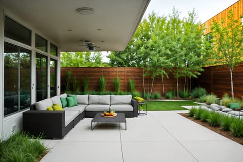 photo from pinterest of minimalist-style designed (outdoor patio ) with grass and patio couch with pillows and barbeque or grill and plant and deck with deck chairs and grass. . with functional furniture and an open floor plan and focus on the shape, colour and texture of just a few of essential elements and lots of light and clean lines and a monochromatic palette with colour used as an accent and functional furniture. . cinematic photo, highly detailed, cinematic lighting, ultra-detailed, ultrarealistic, photorealism, 8k. trending on pinterest. minimalist design style. masterpiece, cinematic light, ultrarealistic+, photorealistic+, 8k, raw photo, realistic, sharp focus on eyes, (symmetrical eyes), (intact eyes), hyperrealistic, highest quality, best quality, , highly detailed, masterpiece, best quality, extremely detailed 8k wallpaper, masterpiece, best quality, ultra-detailed, best shadow, detailed background, detailed face, detailed eyes, high contrast, best illumination, detailed face, dulux, caustic, dynamic angle, detailed glow. dramatic lighting. highly detailed, insanely detailed hair, symmetrical, intricate details, professionally retouched, 8k high definition. strong bokeh. award winning photo.