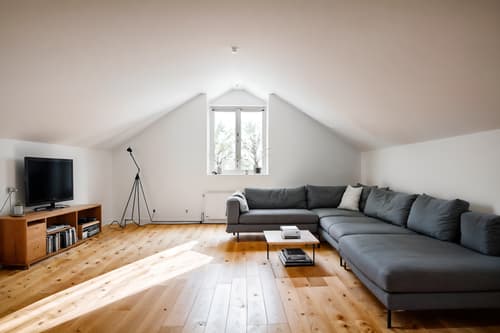 photo from pinterest of minimalist-style interior designed (attic interior) . with focus on the shape, colour and texture of just a few of essential elements and functional furniture and clean lines and a monochromatic palette with colour used as an accent and an open floor plan and lots of light and focus on the shape, colour and texture of just a few of essential elements. . cinematic photo, highly detailed, cinematic lighting, ultra-detailed, ultrarealistic, photorealism, 8k. trending on pinterest. minimalist interior design style. masterpiece, cinematic light, ultrarealistic+, photorealistic+, 8k, raw photo, realistic, sharp focus on eyes, (symmetrical eyes), (intact eyes), hyperrealistic, highest quality, best quality, , highly detailed, masterpiece, best quality, extremely detailed 8k wallpaper, masterpiece, best quality, ultra-detailed, best shadow, detailed background, detailed face, detailed eyes, high contrast, best illumination, detailed face, dulux, caustic, dynamic angle, detailed glow. dramatic lighting. highly detailed, insanely detailed hair, symmetrical, intricate details, professionally retouched, 8k high definition. strong bokeh. award winning photo.