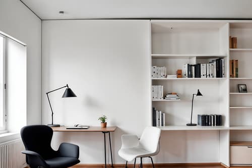 photo from pinterest of minimalist-style interior designed (study room interior) with bookshelves and plant and writing desk and office chair and lounge chair and cabinets and desk lamp and bookshelves. . with a monochromatic palette with colour used as an accent and lots of light and focus on the shape, colour and texture of just a few of essential elements and functional furniture and clean lines and an open floor plan and a monochromatic palette with colour used as an accent. . cinematic photo, highly detailed, cinematic lighting, ultra-detailed, ultrarealistic, photorealism, 8k. trending on pinterest. minimalist interior design style. masterpiece, cinematic light, ultrarealistic+, photorealistic+, 8k, raw photo, realistic, sharp focus on eyes, (symmetrical eyes), (intact eyes), hyperrealistic, highest quality, best quality, , highly detailed, masterpiece, best quality, extremely detailed 8k wallpaper, masterpiece, best quality, ultra-detailed, best shadow, detailed background, detailed face, detailed eyes, high contrast, best illumination, detailed face, dulux, caustic, dynamic angle, detailed glow. dramatic lighting. highly detailed, insanely detailed hair, symmetrical, intricate details, professionally retouched, 8k high definition. strong bokeh. award winning photo.