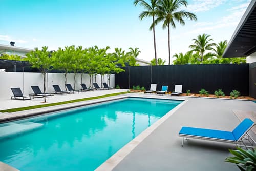 photo from pinterest of minimalist-style designed (outdoor pool area ) with pool and pool lights and pool lounge chairs and pool. . with lots of light and focus on the shape, colour and texture of just a few of essential elements and clean lines and a monochromatic palette with colour used as an accent and an open floor plan and functional furniture and lots of light. . cinematic photo, highly detailed, cinematic lighting, ultra-detailed, ultrarealistic, photorealism, 8k. trending on pinterest. minimalist design style. masterpiece, cinematic light, ultrarealistic+, photorealistic+, 8k, raw photo, realistic, sharp focus on eyes, (symmetrical eyes), (intact eyes), hyperrealistic, highest quality, best quality, , highly detailed, masterpiece, best quality, extremely detailed 8k wallpaper, masterpiece, best quality, ultra-detailed, best shadow, detailed background, detailed face, detailed eyes, high contrast, best illumination, detailed face, dulux, caustic, dynamic angle, detailed glow. dramatic lighting. highly detailed, insanely detailed hair, symmetrical, intricate details, professionally retouched, 8k high definition. strong bokeh. award winning photo.