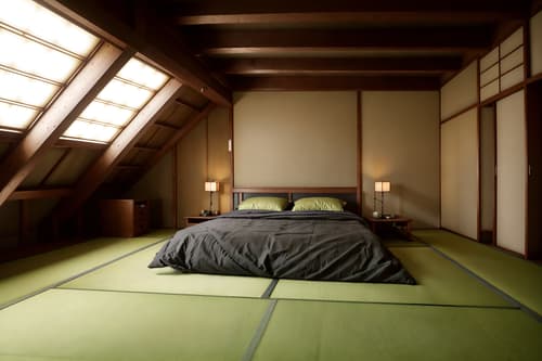 photo from pinterest of japanese design-style interior designed (attic interior) . with . . cinematic photo, highly detailed, cinematic lighting, ultra-detailed, ultrarealistic, photorealism, 8k. trending on pinterest. japanese design interior design style. masterpiece, cinematic light, ultrarealistic+, photorealistic+, 8k, raw photo, realistic, sharp focus on eyes, (symmetrical eyes), (intact eyes), hyperrealistic, highest quality, best quality, , highly detailed, masterpiece, best quality, extremely detailed 8k wallpaper, masterpiece, best quality, ultra-detailed, best shadow, detailed background, detailed face, detailed eyes, high contrast, best illumination, detailed face, dulux, caustic, dynamic angle, detailed glow. dramatic lighting. highly detailed, insanely detailed hair, symmetrical, intricate details, professionally retouched, 8k high definition. strong bokeh. award winning photo.