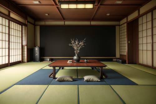 photo from pinterest of japanese design-style interior designed (exhibition space interior) . with . . cinematic photo, highly detailed, cinematic lighting, ultra-detailed, ultrarealistic, photorealism, 8k. trending on pinterest. japanese design interior design style. masterpiece, cinematic light, ultrarealistic+, photorealistic+, 8k, raw photo, realistic, sharp focus on eyes, (symmetrical eyes), (intact eyes), hyperrealistic, highest quality, best quality, , highly detailed, masterpiece, best quality, extremely detailed 8k wallpaper, masterpiece, best quality, ultra-detailed, best shadow, detailed background, detailed face, detailed eyes, high contrast, best illumination, detailed face, dulux, caustic, dynamic angle, detailed glow. dramatic lighting. highly detailed, insanely detailed hair, symmetrical, intricate details, professionally retouched, 8k high definition. strong bokeh. award winning photo.