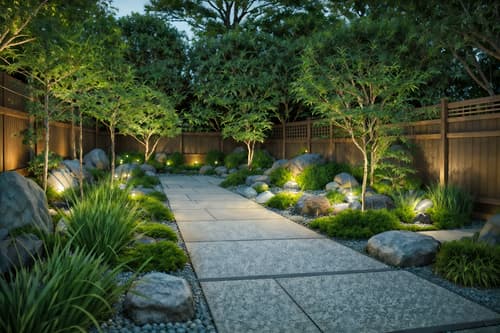 photo from pinterest of japanese design-style designed (outdoor garden ) with grass and garden tree and garden plants and grass. . with . . cinematic photo, highly detailed, cinematic lighting, ultra-detailed, ultrarealistic, photorealism, 8k. trending on pinterest. japanese design design style. masterpiece, cinematic light, ultrarealistic+, photorealistic+, 8k, raw photo, realistic, sharp focus on eyes, (symmetrical eyes), (intact eyes), hyperrealistic, highest quality, best quality, , highly detailed, masterpiece, best quality, extremely detailed 8k wallpaper, masterpiece, best quality, ultra-detailed, best shadow, detailed background, detailed face, detailed eyes, high contrast, best illumination, detailed face, dulux, caustic, dynamic angle, detailed glow. dramatic lighting. highly detailed, insanely detailed hair, symmetrical, intricate details, professionally retouched, 8k high definition. strong bokeh. award winning photo.