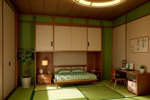 photo from pinterest of japanese design-style interior designed (kids room interior) with kids desk and mirror and plant and night light and storage bench or ottoman and bedside table or night stand and bed and accent chair. . with . . cinematic photo, highly detailed, cinematic lighting, ultra-detailed, ultrarealistic, photorealism, 8k. trending on pinterest. japanese design interior design style. masterpiece, cinematic light, ultrarealistic+, photorealistic+, 8k, raw photo, realistic, sharp focus on eyes, (symmetrical eyes), (intact eyes), hyperrealistic, highest quality, best quality, , highly detailed, masterpiece, best quality, extremely detailed 8k wallpaper, masterpiece, best quality, ultra-detailed, best shadow, detailed background, detailed face, detailed eyes, high contrast, best illumination, detailed face, dulux, caustic, dynamic angle, detailed glow. dramatic lighting. highly detailed, insanely detailed hair, symmetrical, intricate details, professionally retouched, 8k high definition. strong bokeh. award winning photo.