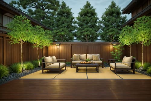 photo from pinterest of japanese design-style designed (outdoor patio ) with barbeque or grill and patio couch with pillows and plant and grass and deck with deck chairs and barbeque or grill. . with . . cinematic photo, highly detailed, cinematic lighting, ultra-detailed, ultrarealistic, photorealism, 8k. trending on pinterest. japanese design design style. masterpiece, cinematic light, ultrarealistic+, photorealistic+, 8k, raw photo, realistic, sharp focus on eyes, (symmetrical eyes), (intact eyes), hyperrealistic, highest quality, best quality, , highly detailed, masterpiece, best quality, extremely detailed 8k wallpaper, masterpiece, best quality, ultra-detailed, best shadow, detailed background, detailed face, detailed eyes, high contrast, best illumination, detailed face, dulux, caustic, dynamic angle, detailed glow. dramatic lighting. highly detailed, insanely detailed hair, symmetrical, intricate details, professionally retouched, 8k high definition. strong bokeh. award winning photo.