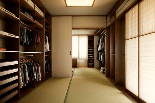 photo from pinterest of japanese design-style interior designed (walk in closet interior) . with . . cinematic photo, highly detailed, cinematic lighting, ultra-detailed, ultrarealistic, photorealism, 8k. trending on pinterest. japanese design interior design style. masterpiece, cinematic light, ultrarealistic+, photorealistic+, 8k, raw photo, realistic, sharp focus on eyes, (symmetrical eyes), (intact eyes), hyperrealistic, highest quality, best quality, , highly detailed, masterpiece, best quality, extremely detailed 8k wallpaper, masterpiece, best quality, ultra-detailed, best shadow, detailed background, detailed face, detailed eyes, high contrast, best illumination, detailed face, dulux, caustic, dynamic angle, detailed glow. dramatic lighting. highly detailed, insanely detailed hair, symmetrical, intricate details, professionally retouched, 8k high definition. strong bokeh. award winning photo.