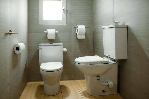photo from pinterest of japanese design-style interior designed (toilet interior) with toilet paper hanger and toilet with toilet seat up and sink with tap and toilet paper hanger. . with . . cinematic photo, highly detailed, cinematic lighting, ultra-detailed, ultrarealistic, photorealism, 8k. trending on pinterest. japanese design interior design style. masterpiece, cinematic light, ultrarealistic+, photorealistic+, 8k, raw photo, realistic, sharp focus on eyes, (symmetrical eyes), (intact eyes), hyperrealistic, highest quality, best quality, , highly detailed, masterpiece, best quality, extremely detailed 8k wallpaper, masterpiece, best quality, ultra-detailed, best shadow, detailed background, detailed face, detailed eyes, high contrast, best illumination, detailed face, dulux, caustic, dynamic angle, detailed glow. dramatic lighting. highly detailed, insanely detailed hair, symmetrical, intricate details, professionally retouched, 8k high definition. strong bokeh. award winning photo.