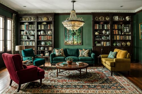photo from pinterest of eclectic-style interior designed (living room interior) with furniture and occasional tables and plant and bookshelves and sofa and chairs and coffee tables and rug. . . cinematic photo, highly detailed, cinematic lighting, ultra-detailed, ultrarealistic, photorealism, 8k. trending on pinterest. eclectic interior design style. masterpiece, cinematic light, ultrarealistic+, photorealistic+, 8k, raw photo, realistic, sharp focus on eyes, (symmetrical eyes), (intact eyes), hyperrealistic, highest quality, best quality, , highly detailed, masterpiece, best quality, extremely detailed 8k wallpaper, masterpiece, best quality, ultra-detailed, best shadow, detailed background, detailed face, detailed eyes, high contrast, best illumination, detailed face, dulux, caustic, dynamic angle, detailed glow. dramatic lighting. highly detailed, insanely detailed hair, symmetrical, intricate details, professionally retouched, 8k high definition. strong bokeh. award winning photo.