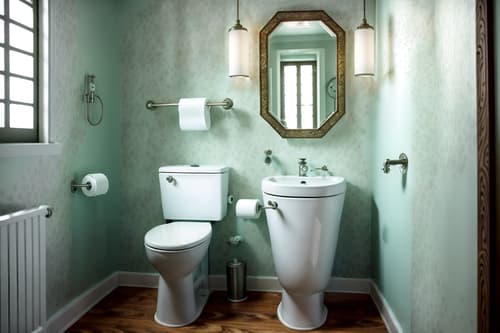 photo from pinterest of eclectic-style interior designed (toilet interior) with toilet with toilet seat up and toilet paper hanger and sink with tap and toilet with toilet seat up. . . cinematic photo, highly detailed, cinematic lighting, ultra-detailed, ultrarealistic, photorealism, 8k. trending on pinterest. eclectic interior design style. masterpiece, cinematic light, ultrarealistic+, photorealistic+, 8k, raw photo, realistic, sharp focus on eyes, (symmetrical eyes), (intact eyes), hyperrealistic, highest quality, best quality, , highly detailed, masterpiece, best quality, extremely detailed 8k wallpaper, masterpiece, best quality, ultra-detailed, best shadow, detailed background, detailed face, detailed eyes, high contrast, best illumination, detailed face, dulux, caustic, dynamic angle, detailed glow. dramatic lighting. highly detailed, insanely detailed hair, symmetrical, intricate details, professionally retouched, 8k high definition. strong bokeh. award winning photo.