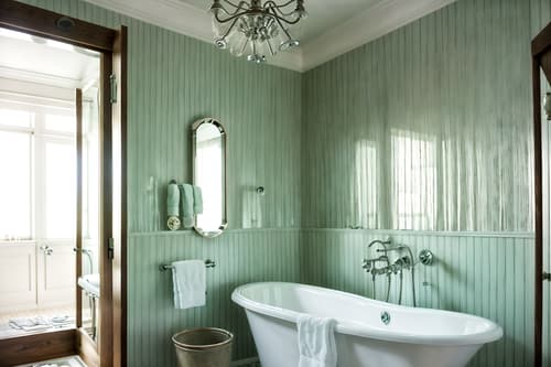 photo from pinterest of eclectic-style interior designed (hotel bathroom interior) with mirror and bathtub and waste basket and bath towel and bath rail and shower and bathroom sink with faucet and toilet seat. . . cinematic photo, highly detailed, cinematic lighting, ultra-detailed, ultrarealistic, photorealism, 8k. trending on pinterest. eclectic interior design style. masterpiece, cinematic light, ultrarealistic+, photorealistic+, 8k, raw photo, realistic, sharp focus on eyes, (symmetrical eyes), (intact eyes), hyperrealistic, highest quality, best quality, , highly detailed, masterpiece, best quality, extremely detailed 8k wallpaper, masterpiece, best quality, ultra-detailed, best shadow, detailed background, detailed face, detailed eyes, high contrast, best illumination, detailed face, dulux, caustic, dynamic angle, detailed glow. dramatic lighting. highly detailed, insanely detailed hair, symmetrical, intricate details, professionally retouched, 8k high definition. strong bokeh. award winning photo.