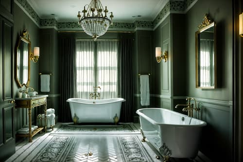 photo from pinterest of eclectic-style interior designed (hotel bathroom interior) with mirror and bathtub and waste basket and bath towel and bath rail and shower and bathroom sink with faucet and toilet seat. . . cinematic photo, highly detailed, cinematic lighting, ultra-detailed, ultrarealistic, photorealism, 8k. trending on pinterest. eclectic interior design style. masterpiece, cinematic light, ultrarealistic+, photorealistic+, 8k, raw photo, realistic, sharp focus on eyes, (symmetrical eyes), (intact eyes), hyperrealistic, highest quality, best quality, , highly detailed, masterpiece, best quality, extremely detailed 8k wallpaper, masterpiece, best quality, ultra-detailed, best shadow, detailed background, detailed face, detailed eyes, high contrast, best illumination, detailed face, dulux, caustic, dynamic angle, detailed glow. dramatic lighting. highly detailed, insanely detailed hair, symmetrical, intricate details, professionally retouched, 8k high definition. strong bokeh. award winning photo.