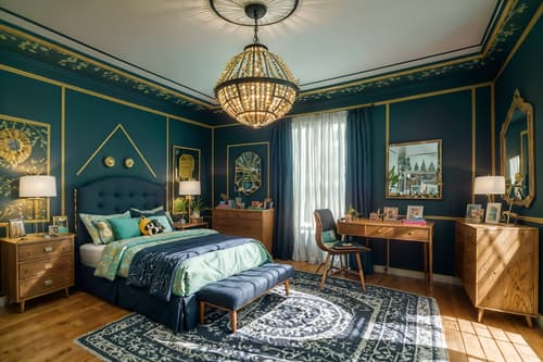 photo from pinterest of eclectic-style interior designed (kids room interior) with kids desk and bedside table or night stand and accent chair and headboard and bed and dresser closet and plant and mirror. . . cinematic photo, highly detailed, cinematic lighting, ultra-detailed, ultrarealistic, photorealism, 8k. trending on pinterest. eclectic interior design style. masterpiece, cinematic light, ultrarealistic+, photorealistic+, 8k, raw photo, realistic, sharp focus on eyes, (symmetrical eyes), (intact eyes), hyperrealistic, highest quality, best quality, , highly detailed, masterpiece, best quality, extremely detailed 8k wallpaper, masterpiece, best quality, ultra-detailed, best shadow, detailed background, detailed face, detailed eyes, high contrast, best illumination, detailed face, dulux, caustic, dynamic angle, detailed glow. dramatic lighting. highly detailed, insanely detailed hair, symmetrical, intricate details, professionally retouched, 8k high definition. strong bokeh. award winning photo.