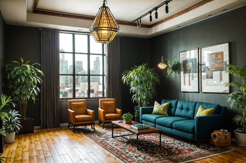 photo from pinterest of eclectic-style interior designed (office interior) with windows and seating area with sofa and computer desks and desk lamps and lounge chairs and cabinets and plants and office desks. . . cinematic photo, highly detailed, cinematic lighting, ultra-detailed, ultrarealistic, photorealism, 8k. trending on pinterest. eclectic interior design style. masterpiece, cinematic light, ultrarealistic+, photorealistic+, 8k, raw photo, realistic, sharp focus on eyes, (symmetrical eyes), (intact eyes), hyperrealistic, highest quality, best quality, , highly detailed, masterpiece, best quality, extremely detailed 8k wallpaper, masterpiece, best quality, ultra-detailed, best shadow, detailed background, detailed face, detailed eyes, high contrast, best illumination, detailed face, dulux, caustic, dynamic angle, detailed glow. dramatic lighting. highly detailed, insanely detailed hair, symmetrical, intricate details, professionally retouched, 8k high definition. strong bokeh. award winning photo.