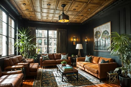 photo from pinterest of eclectic-style interior designed (office interior) with windows and seating area with sofa and computer desks and desk lamps and lounge chairs and cabinets and plants and office desks. . . cinematic photo, highly detailed, cinematic lighting, ultra-detailed, ultrarealistic, photorealism, 8k. trending on pinterest. eclectic interior design style. masterpiece, cinematic light, ultrarealistic+, photorealistic+, 8k, raw photo, realistic, sharp focus on eyes, (symmetrical eyes), (intact eyes), hyperrealistic, highest quality, best quality, , highly detailed, masterpiece, best quality, extremely detailed 8k wallpaper, masterpiece, best quality, ultra-detailed, best shadow, detailed background, detailed face, detailed eyes, high contrast, best illumination, detailed face, dulux, caustic, dynamic angle, detailed glow. dramatic lighting. highly detailed, insanely detailed hair, symmetrical, intricate details, professionally retouched, 8k high definition. strong bokeh. award winning photo.