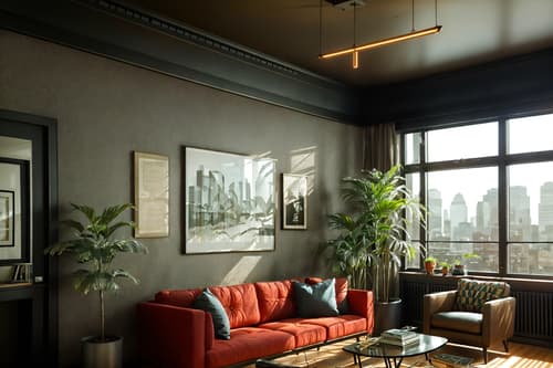 photo from pinterest of eclectic-style interior designed (office interior) with windows and seating area with sofa and computer desks and desk lamps and lounge chairs and cabinets and plants and office desks. . . cinematic photo, highly detailed, cinematic lighting, ultra-detailed, ultrarealistic, photorealism, 8k. trending on pinterest. eclectic interior design style. masterpiece, cinematic light, ultrarealistic+, photorealistic+, 8k, raw photo, realistic, sharp focus on eyes, (symmetrical eyes), (intact eyes), hyperrealistic, highest quality, best quality, , highly detailed, masterpiece, best quality, extremely detailed 8k wallpaper, masterpiece, best quality, ultra-detailed, best shadow, detailed background, detailed face, detailed eyes, high contrast, best illumination, detailed face, dulux, caustic, dynamic angle, detailed glow. dramatic lighting. highly detailed, insanely detailed hair, symmetrical, intricate details, professionally retouched, 8k high definition. strong bokeh. award winning photo.