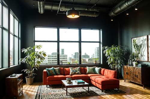 photo from pinterest of eclectic-style interior designed (office interior) with windows and seating area with sofa and computer desks and desk lamps and lounge chairs and cabinets and plants and office desks. . . cinematic photo, highly detailed, cinematic lighting, ultra-detailed, ultrarealistic, photorealism, 8k. trending on pinterest. eclectic interior design style. masterpiece, cinematic light, ultrarealistic+, photorealistic+, 8k, raw photo, realistic, sharp focus on eyes, (symmetrical eyes), (intact eyes), hyperrealistic, highest quality, best quality, , highly detailed, masterpiece, best quality, extremely detailed 8k wallpaper, masterpiece, best quality, ultra-detailed, best shadow, detailed background, detailed face, detailed eyes, high contrast, best illumination, detailed face, dulux, caustic, dynamic angle, detailed glow. dramatic lighting. highly detailed, insanely detailed hair, symmetrical, intricate details, professionally retouched, 8k high definition. strong bokeh. award winning photo.