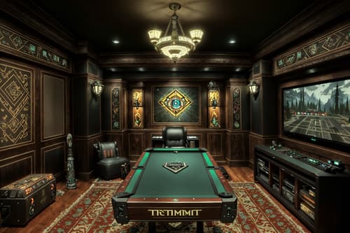 photo from pinterest of eclectic-style interior designed (gaming room interior) . . cinematic photo, highly detailed, cinematic lighting, ultra-detailed, ultrarealistic, photorealism, 8k. trending on pinterest. eclectic interior design style. masterpiece, cinematic light, ultrarealistic+, photorealistic+, 8k, raw photo, realistic, sharp focus on eyes, (symmetrical eyes), (intact eyes), hyperrealistic, highest quality, best quality, , highly detailed, masterpiece, best quality, extremely detailed 8k wallpaper, masterpiece, best quality, ultra-detailed, best shadow, detailed background, detailed face, detailed eyes, high contrast, best illumination, detailed face, dulux, caustic, dynamic angle, detailed glow. dramatic lighting. highly detailed, insanely detailed hair, symmetrical, intricate details, professionally retouched, 8k high definition. strong bokeh. award winning photo.