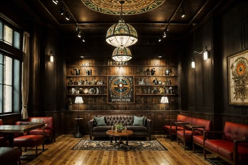 photo from pinterest of eclectic-style interior designed (coffee shop interior) . . cinematic photo, highly detailed, cinematic lighting, ultra-detailed, ultrarealistic, photorealism, 8k. trending on pinterest. eclectic interior design style. masterpiece, cinematic light, ultrarealistic+, photorealistic+, 8k, raw photo, realistic, sharp focus on eyes, (symmetrical eyes), (intact eyes), hyperrealistic, highest quality, best quality, , highly detailed, masterpiece, best quality, extremely detailed 8k wallpaper, masterpiece, best quality, ultra-detailed, best shadow, detailed background, detailed face, detailed eyes, high contrast, best illumination, detailed face, dulux, caustic, dynamic angle, detailed glow. dramatic lighting. highly detailed, insanely detailed hair, symmetrical, intricate details, professionally retouched, 8k high definition. strong bokeh. award winning photo.