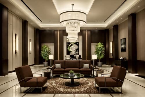 photo from pinterest of contemporary-style interior designed (hotel lobby interior) with coffee tables and lounge chairs and check in desk and hanging lamps and rug and furniture and sofas and plant. . with . . cinematic photo, highly detailed, cinematic lighting, ultra-detailed, ultrarealistic, photorealism, 8k. trending on pinterest. contemporary interior design style. masterpiece, cinematic light, ultrarealistic+, photorealistic+, 8k, raw photo, realistic, sharp focus on eyes, (symmetrical eyes), (intact eyes), hyperrealistic, highest quality, best quality, , highly detailed, masterpiece, best quality, extremely detailed 8k wallpaper, masterpiece, best quality, ultra-detailed, best shadow, detailed background, detailed face, detailed eyes, high contrast, best illumination, detailed face, dulux, caustic, dynamic angle, detailed glow. dramatic lighting. highly detailed, insanely detailed hair, symmetrical, intricate details, professionally retouched, 8k high definition. strong bokeh. award winning photo.