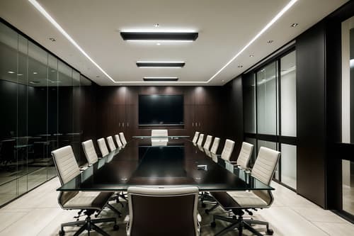 photo from pinterest of contemporary-style interior designed (meeting room interior) with glass doors and cabinets and vase and office chairs and plant and boardroom table and painting or photo on wall and glass walls. . with . . cinematic photo, highly detailed, cinematic lighting, ultra-detailed, ultrarealistic, photorealism, 8k. trending on pinterest. contemporary interior design style. masterpiece, cinematic light, ultrarealistic+, photorealistic+, 8k, raw photo, realistic, sharp focus on eyes, (symmetrical eyes), (intact eyes), hyperrealistic, highest quality, best quality, , highly detailed, masterpiece, best quality, extremely detailed 8k wallpaper, masterpiece, best quality, ultra-detailed, best shadow, detailed background, detailed face, detailed eyes, high contrast, best illumination, detailed face, dulux, caustic, dynamic angle, detailed glow. dramatic lighting. highly detailed, insanely detailed hair, symmetrical, intricate details, professionally retouched, 8k high definition. strong bokeh. award winning photo.