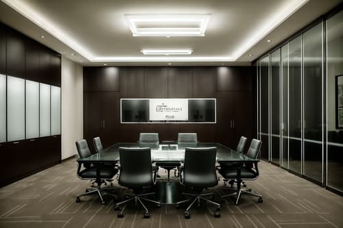 photo from pinterest of contemporary-style interior designed (meeting room interior) with glass doors and cabinets and vase and office chairs and plant and boardroom table and painting or photo on wall and glass walls. . with . . cinematic photo, highly detailed, cinematic lighting, ultra-detailed, ultrarealistic, photorealism, 8k. trending on pinterest. contemporary interior design style. masterpiece, cinematic light, ultrarealistic+, photorealistic+, 8k, raw photo, realistic, sharp focus on eyes, (symmetrical eyes), (intact eyes), hyperrealistic, highest quality, best quality, , highly detailed, masterpiece, best quality, extremely detailed 8k wallpaper, masterpiece, best quality, ultra-detailed, best shadow, detailed background, detailed face, detailed eyes, high contrast, best illumination, detailed face, dulux, caustic, dynamic angle, detailed glow. dramatic lighting. highly detailed, insanely detailed hair, symmetrical, intricate details, professionally retouched, 8k high definition. strong bokeh. award winning photo.