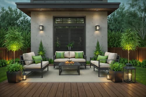photo from pinterest of contemporary-style designed (outdoor patio ) with plant and patio couch with pillows and grass and deck with deck chairs and barbeque or grill and plant. . with . . cinematic photo, highly detailed, cinematic lighting, ultra-detailed, ultrarealistic, photorealism, 8k. trending on pinterest. contemporary design style. masterpiece, cinematic light, ultrarealistic+, photorealistic+, 8k, raw photo, realistic, sharp focus on eyes, (symmetrical eyes), (intact eyes), hyperrealistic, highest quality, best quality, , highly detailed, masterpiece, best quality, extremely detailed 8k wallpaper, masterpiece, best quality, ultra-detailed, best shadow, detailed background, detailed face, detailed eyes, high contrast, best illumination, detailed face, dulux, caustic, dynamic angle, detailed glow. dramatic lighting. highly detailed, insanely detailed hair, symmetrical, intricate details, professionally retouched, 8k high definition. strong bokeh. award winning photo.