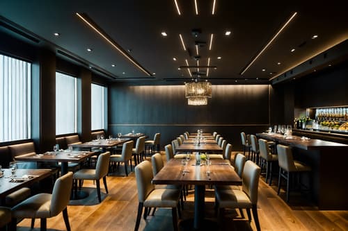 photo from pinterest of contemporary-style interior designed (restaurant interior) with restaurant chairs and restaurant dining tables and restaurant bar and restaurant decor and restaurant chairs. . with . . cinematic photo, highly detailed, cinematic lighting, ultra-detailed, ultrarealistic, photorealism, 8k. trending on pinterest. contemporary interior design style. masterpiece, cinematic light, ultrarealistic+, photorealistic+, 8k, raw photo, realistic, sharp focus on eyes, (symmetrical eyes), (intact eyes), hyperrealistic, highest quality, best quality, , highly detailed, masterpiece, best quality, extremely detailed 8k wallpaper, masterpiece, best quality, ultra-detailed, best shadow, detailed background, detailed face, detailed eyes, high contrast, best illumination, detailed face, dulux, caustic, dynamic angle, detailed glow. dramatic lighting. highly detailed, insanely detailed hair, symmetrical, intricate details, professionally retouched, 8k high definition. strong bokeh. award winning photo.