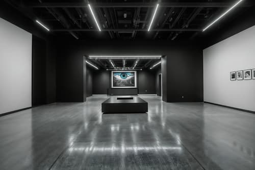 photo from pinterest of contemporary-style interior designed (exhibition space interior) . with . . cinematic photo, highly detailed, cinematic lighting, ultra-detailed, ultrarealistic, photorealism, 8k. trending on pinterest. contemporary interior design style. masterpiece, cinematic light, ultrarealistic+, photorealistic+, 8k, raw photo, realistic, sharp focus on eyes, (symmetrical eyes), (intact eyes), hyperrealistic, highest quality, best quality, , highly detailed, masterpiece, best quality, extremely detailed 8k wallpaper, masterpiece, best quality, ultra-detailed, best shadow, detailed background, detailed face, detailed eyes, high contrast, best illumination, detailed face, dulux, caustic, dynamic angle, detailed glow. dramatic lighting. highly detailed, insanely detailed hair, symmetrical, intricate details, professionally retouched, 8k high definition. strong bokeh. award winning photo.