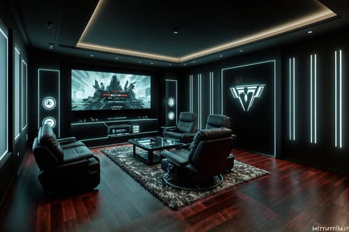 photo from pinterest of contemporary-style interior designed (gaming room interior) . with . . cinematic photo, highly detailed, cinematic lighting, ultra-detailed, ultrarealistic, photorealism, 8k. trending on pinterest. contemporary interior design style. masterpiece, cinematic light, ultrarealistic+, photorealistic+, 8k, raw photo, realistic, sharp focus on eyes, (symmetrical eyes), (intact eyes), hyperrealistic, highest quality, best quality, , highly detailed, masterpiece, best quality, extremely detailed 8k wallpaper, masterpiece, best quality, ultra-detailed, best shadow, detailed background, detailed face, detailed eyes, high contrast, best illumination, detailed face, dulux, caustic, dynamic angle, detailed glow. dramatic lighting. highly detailed, insanely detailed hair, symmetrical, intricate details, professionally retouched, 8k high definition. strong bokeh. award winning photo.