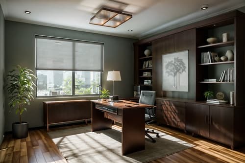 photo from pinterest of contemporary-style interior designed (study room interior) with cabinets and writing desk and plant and office chair and bookshelves and desk lamp and lounge chair and cabinets. . with . . cinematic photo, highly detailed, cinematic lighting, ultra-detailed, ultrarealistic, photorealism, 8k. trending on pinterest. contemporary interior design style. masterpiece, cinematic light, ultrarealistic+, photorealistic+, 8k, raw photo, realistic, sharp focus on eyes, (symmetrical eyes), (intact eyes), hyperrealistic, highest quality, best quality, , highly detailed, masterpiece, best quality, extremely detailed 8k wallpaper, masterpiece, best quality, ultra-detailed, best shadow, detailed background, detailed face, detailed eyes, high contrast, best illumination, detailed face, dulux, caustic, dynamic angle, detailed glow. dramatic lighting. highly detailed, insanely detailed hair, symmetrical, intricate details, professionally retouched, 8k high definition. strong bokeh. award winning photo.