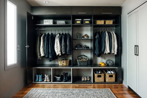 photo from pinterest of contemporary-style interior designed (drop zone interior) with storage baskets and storage drawers and cabinets and cubbies and a bench and wall hooks for coats and shelves for shoes and high up storage. . with . . cinematic photo, highly detailed, cinematic lighting, ultra-detailed, ultrarealistic, photorealism, 8k. trending on pinterest. contemporary interior design style. masterpiece, cinematic light, ultrarealistic+, photorealistic+, 8k, raw photo, realistic, sharp focus on eyes, (symmetrical eyes), (intact eyes), hyperrealistic, highest quality, best quality, , highly detailed, masterpiece, best quality, extremely detailed 8k wallpaper, masterpiece, best quality, ultra-detailed, best shadow, detailed background, detailed face, detailed eyes, high contrast, best illumination, detailed face, dulux, caustic, dynamic angle, detailed glow. dramatic lighting. highly detailed, insanely detailed hair, symmetrical, intricate details, professionally retouched, 8k high definition. strong bokeh. award winning photo.