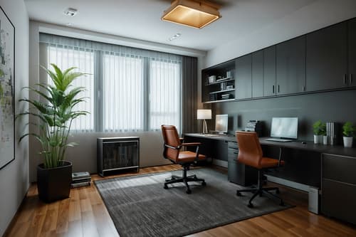 photo from pinterest of contemporary-style interior designed (home office interior) with office chair and plant and cabinets and computer desk and desk lamp and office chair. . with . . cinematic photo, highly detailed, cinematic lighting, ultra-detailed, ultrarealistic, photorealism, 8k. trending on pinterest. contemporary interior design style. masterpiece, cinematic light, ultrarealistic+, photorealistic+, 8k, raw photo, realistic, sharp focus on eyes, (symmetrical eyes), (intact eyes), hyperrealistic, highest quality, best quality, , highly detailed, masterpiece, best quality, extremely detailed 8k wallpaper, masterpiece, best quality, ultra-detailed, best shadow, detailed background, detailed face, detailed eyes, high contrast, best illumination, detailed face, dulux, caustic, dynamic angle, detailed glow. dramatic lighting. highly detailed, insanely detailed hair, symmetrical, intricate details, professionally retouched, 8k high definition. strong bokeh. award winning photo.