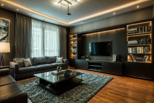 photo from pinterest of contemporary-style interior designed (living room interior) with televisions and bookshelves and coffee tables and electric lamps and chairs and plant and rug and occasional tables. . with . . cinematic photo, highly detailed, cinematic lighting, ultra-detailed, ultrarealistic, photorealism, 8k. trending on pinterest. contemporary interior design style. masterpiece, cinematic light, ultrarealistic+, photorealistic+, 8k, raw photo, realistic, sharp focus on eyes, (symmetrical eyes), (intact eyes), hyperrealistic, highest quality, best quality, , highly detailed, masterpiece, best quality, extremely detailed 8k wallpaper, masterpiece, best quality, ultra-detailed, best shadow, detailed background, detailed face, detailed eyes, high contrast, best illumination, detailed face, dulux, caustic, dynamic angle, detailed glow. dramatic lighting. highly detailed, insanely detailed hair, symmetrical, intricate details, professionally retouched, 8k high definition. strong bokeh. award winning photo.