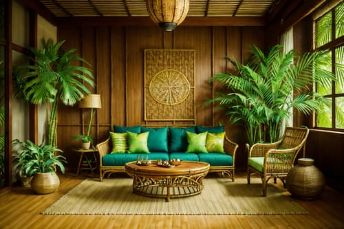 photo from pinterest of tropical-style interior designed (gaming room interior) . with bamboo and teak and wicker and palm leaves and lattice prints and rattan and palm trees and cane motifs. . cinematic photo, highly detailed, cinematic lighting, ultra-detailed, ultrarealistic, photorealism, 8k. trending on pinterest. tropical interior design style. masterpiece, cinematic light, ultrarealistic+, photorealistic+, 8k, raw photo, realistic, sharp focus on eyes, (symmetrical eyes), (intact eyes), hyperrealistic, highest quality, best quality, , highly detailed, masterpiece, best quality, extremely detailed 8k wallpaper, masterpiece, best quality, ultra-detailed, best shadow, detailed background, detailed face, detailed eyes, high contrast, best illumination, detailed face, dulux, caustic, dynamic angle, detailed glow. dramatic lighting. highly detailed, insanely detailed hair, symmetrical, intricate details, professionally retouched, 8k high definition. strong bokeh. award winning photo.