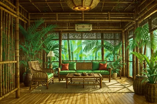 photo from pinterest of tropical-style interior designed (gaming room interior) . with bamboo and teak and wicker and palm leaves and lattice prints and rattan and palm trees and cane motifs. . cinematic photo, highly detailed, cinematic lighting, ultra-detailed, ultrarealistic, photorealism, 8k. trending on pinterest. tropical interior design style. masterpiece, cinematic light, ultrarealistic+, photorealistic+, 8k, raw photo, realistic, sharp focus on eyes, (symmetrical eyes), (intact eyes), hyperrealistic, highest quality, best quality, , highly detailed, masterpiece, best quality, extremely detailed 8k wallpaper, masterpiece, best quality, ultra-detailed, best shadow, detailed background, detailed face, detailed eyes, high contrast, best illumination, detailed face, dulux, caustic, dynamic angle, detailed glow. dramatic lighting. highly detailed, insanely detailed hair, symmetrical, intricate details, professionally retouched, 8k high definition. strong bokeh. award winning photo.