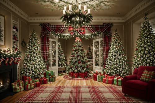 photo from pinterest of christmas-style interior designed (clothing store interior) . with giftwrapped gifts and christmas ornaments and plaid rugs and tie pinecones and berries and ribbons and berries and greenery draped and snow outside and a few big socks hanging. . cinematic photo, highly detailed, cinematic lighting, ultra-detailed, ultrarealistic, photorealism, 8k. trending on pinterest. christmas interior design style. masterpiece, cinematic light, ultrarealistic+, photorealistic+, 8k, raw photo, realistic, sharp focus on eyes, (symmetrical eyes), (intact eyes), hyperrealistic, highest quality, best quality, , highly detailed, masterpiece, best quality, extremely detailed 8k wallpaper, masterpiece, best quality, ultra-detailed, best shadow, detailed background, detailed face, detailed eyes, high contrast, best illumination, detailed face, dulux, caustic, dynamic angle, detailed glow. dramatic lighting. highly detailed, insanely detailed hair, symmetrical, intricate details, professionally retouched, 8k high definition. strong bokeh. award winning photo.