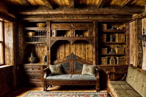 photo from pinterest of medieval-style interior designed (drop zone interior) with high up storage and cubbies and cabinets and storage baskets and storage drawers and a bench and lockers and shelves for shoes. . with carved wooden tables and heavy furniture pieces and medieval shields on the wall and upholstery on chairs and sofas and carved wooden benches and timber beams and gothic appearance and velvet, chenille, damask, and brocade draperies and fabrics. . cinematic photo, highly detailed, cinematic lighting, ultra-detailed, ultrarealistic, photorealism, 8k. trending on pinterest. medieval interior design style. masterpiece, cinematic light, ultrarealistic+, photorealistic+, 8k, raw photo, realistic, sharp focus on eyes, (symmetrical eyes), (intact eyes), hyperrealistic, highest quality, best quality, , highly detailed, masterpiece, best quality, extremely detailed 8k wallpaper, masterpiece, best quality, ultra-detailed, best shadow, detailed background, detailed face, detailed eyes, high contrast, best illumination, detailed face, dulux, caustic, dynamic angle, detailed glow. dramatic lighting. highly detailed, insanely detailed hair, symmetrical, intricate details, professionally retouched, 8k high definition. strong bokeh. award winning photo.