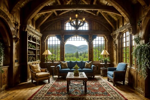 photo from pinterest of medieval-style interior designed (office interior) with plants and lounge chairs and office desks and office chairs and seating area with sofa and windows and cabinets and desk lamps. . with castle interior and stone walls and intricate wooden inlay designs and carvings and deep colors like red, gold, or blue and timber beams and heavy furniture pieces and castle interior and castle interior. . cinematic photo, highly detailed, cinematic lighting, ultra-detailed, ultrarealistic, photorealism, 8k. trending on pinterest. medieval interior design style. masterpiece, cinematic light, ultrarealistic+, photorealistic+, 8k, raw photo, realistic, sharp focus on eyes, (symmetrical eyes), (intact eyes), hyperrealistic, highest quality, best quality, , highly detailed, masterpiece, best quality, extremely detailed 8k wallpaper, masterpiece, best quality, ultra-detailed, best shadow, detailed background, detailed face, detailed eyes, high contrast, best illumination, detailed face, dulux, caustic, dynamic angle, detailed glow. dramatic lighting. highly detailed, insanely detailed hair, symmetrical, intricate details, professionally retouched, 8k high definition. strong bokeh. award winning photo.