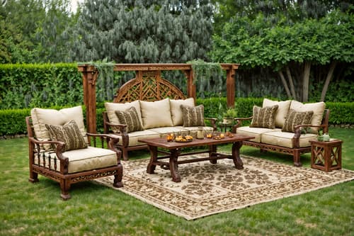 photo from pinterest of medieval-style designed (outdoor patio ) with barbeque or grill and plant and patio couch with pillows and deck with deck chairs and grass and barbeque or grill. . with intricate wooden inlay designs and carvings and heavy furniture pieces and carved wooden benches and carved wooden tables and carved wooden chairs and gothic appearance and castle and velvet, chenille, damask, and brocade draperies and fabrics. . cinematic photo, highly detailed, cinematic lighting, ultra-detailed, ultrarealistic, photorealism, 8k. trending on pinterest. medieval design style. masterpiece, cinematic light, ultrarealistic+, photorealistic+, 8k, raw photo, realistic, sharp focus on eyes, (symmetrical eyes), (intact eyes), hyperrealistic, highest quality, best quality, , highly detailed, masterpiece, best quality, extremely detailed 8k wallpaper, masterpiece, best quality, ultra-detailed, best shadow, detailed background, detailed face, detailed eyes, high contrast, best illumination, detailed face, dulux, caustic, dynamic angle, detailed glow. dramatic lighting. highly detailed, insanely detailed hair, symmetrical, intricate details, professionally retouched, 8k high definition. strong bokeh. award winning photo.