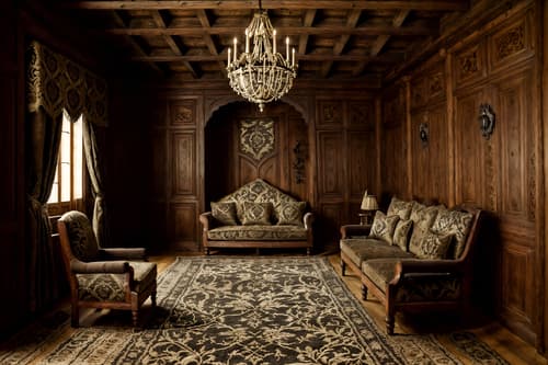 photo from pinterest of medieval-style interior designed (walk in closet interior) . with castle interior and heavy furniture pieces and carved wooden chairs and velvet, chenille, damask, and brocade draperies and fabrics and castle interior and timber beams and upholstery on chairs and sofas and stone or wooden floor. . cinematic photo, highly detailed, cinematic lighting, ultra-detailed, ultrarealistic, photorealism, 8k. trending on pinterest. medieval interior design style. masterpiece, cinematic light, ultrarealistic+, photorealistic+, 8k, raw photo, realistic, sharp focus on eyes, (symmetrical eyes), (intact eyes), hyperrealistic, highest quality, best quality, , highly detailed, masterpiece, best quality, extremely detailed 8k wallpaper, masterpiece, best quality, ultra-detailed, best shadow, detailed background, detailed face, detailed eyes, high contrast, best illumination, detailed face, dulux, caustic, dynamic angle, detailed glow. dramatic lighting. highly detailed, insanely detailed hair, symmetrical, intricate details, professionally retouched, 8k high definition. strong bokeh. award winning photo.