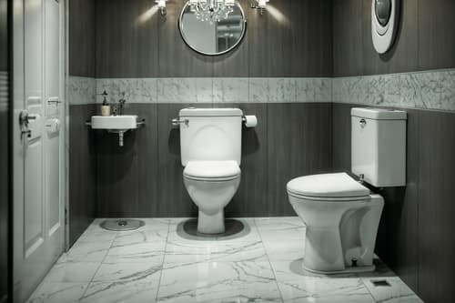 photo from pinterest of hollywood glam-style interior designed (toilet interior) with toilet with toilet seat up and toilet paper hanger and sink with tap and toilet with toilet seat up. . . cinematic photo, highly detailed, cinematic lighting, ultra-detailed, ultrarealistic, photorealism, 8k. trending on pinterest. hollywood glam interior design style. masterpiece, cinematic light, ultrarealistic+, photorealistic+, 8k, raw photo, realistic, sharp focus on eyes, (symmetrical eyes), (intact eyes), hyperrealistic, highest quality, best quality, , highly detailed, masterpiece, best quality, extremely detailed 8k wallpaper, masterpiece, best quality, ultra-detailed, best shadow, detailed background, detailed face, detailed eyes, high contrast, best illumination, detailed face, dulux, caustic, dynamic angle, detailed glow. dramatic lighting. highly detailed, insanely detailed hair, symmetrical, intricate details, professionally retouched, 8k high definition. strong bokeh. award winning photo.