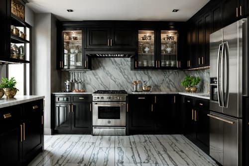 photo from pinterest of hollywood glam-style interior designed (kitchen interior) with stove and kitchen cabinets and plant and refrigerator and sink and worktops and stove. . . cinematic photo, highly detailed, cinematic lighting, ultra-detailed, ultrarealistic, photorealism, 8k. trending on pinterest. hollywood glam interior design style. masterpiece, cinematic light, ultrarealistic+, photorealistic+, 8k, raw photo, realistic, sharp focus on eyes, (symmetrical eyes), (intact eyes), hyperrealistic, highest quality, best quality, , highly detailed, masterpiece, best quality, extremely detailed 8k wallpaper, masterpiece, best quality, ultra-detailed, best shadow, detailed background, detailed face, detailed eyes, high contrast, best illumination, detailed face, dulux, caustic, dynamic angle, detailed glow. dramatic lighting. highly detailed, insanely detailed hair, symmetrical, intricate details, professionally retouched, 8k high definition. strong bokeh. award winning photo.