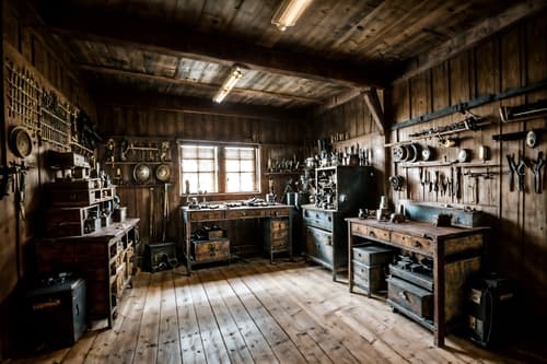 photo from pinterest of hollywood glam-style interior designed (workshop interior) with wooden workbench and messy and tool wall and wooden workbench. . . cinematic photo, highly detailed, cinematic lighting, ultra-detailed, ultrarealistic, photorealism, 8k. trending on pinterest. hollywood glam interior design style. masterpiece, cinematic light, ultrarealistic+, photorealistic+, 8k, raw photo, realistic, sharp focus on eyes, (symmetrical eyes), (intact eyes), hyperrealistic, highest quality, best quality, , highly detailed, masterpiece, best quality, extremely detailed 8k wallpaper, masterpiece, best quality, ultra-detailed, best shadow, detailed background, detailed face, detailed eyes, high contrast, best illumination, detailed face, dulux, caustic, dynamic angle, detailed glow. dramatic lighting. highly detailed, insanely detailed hair, symmetrical, intricate details, professionally retouched, 8k high definition. strong bokeh. award winning photo.