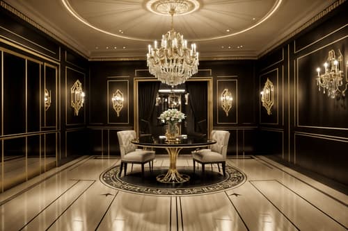 photo from pinterest of hollywood glam-style interior designed (exhibition space interior) . . cinematic photo, highly detailed, cinematic lighting, ultra-detailed, ultrarealistic, photorealism, 8k. trending on pinterest. hollywood glam interior design style. masterpiece, cinematic light, ultrarealistic+, photorealistic+, 8k, raw photo, realistic, sharp focus on eyes, (symmetrical eyes), (intact eyes), hyperrealistic, highest quality, best quality, , highly detailed, masterpiece, best quality, extremely detailed 8k wallpaper, masterpiece, best quality, ultra-detailed, best shadow, detailed background, detailed face, detailed eyes, high contrast, best illumination, detailed face, dulux, caustic, dynamic angle, detailed glow. dramatic lighting. highly detailed, insanely detailed hair, symmetrical, intricate details, professionally retouched, 8k high definition. strong bokeh. award winning photo.