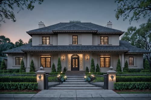 photo from pinterest of hollywood glam-style exterior designed (house exterior exterior) . . cinematic photo, highly detailed, cinematic lighting, ultra-detailed, ultrarealistic, photorealism, 8k. trending on pinterest. hollywood glam exterior design style. masterpiece, cinematic light, ultrarealistic+, photorealistic+, 8k, raw photo, realistic, sharp focus on eyes, (symmetrical eyes), (intact eyes), hyperrealistic, highest quality, best quality, , highly detailed, masterpiece, best quality, extremely detailed 8k wallpaper, masterpiece, best quality, ultra-detailed, best shadow, detailed background, detailed face, detailed eyes, high contrast, best illumination, detailed face, dulux, caustic, dynamic angle, detailed glow. dramatic lighting. highly detailed, insanely detailed hair, symmetrical, intricate details, professionally retouched, 8k high definition. strong bokeh. award winning photo.