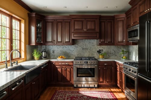 photo from pinterest of traditional-style interior designed (kitchen interior) with worktops and plant and stove and sink and kitchen cabinets and refrigerator and worktops. . . cinematic photo, highly detailed, cinematic lighting, ultra-detailed, ultrarealistic, photorealism, 8k. trending on pinterest. traditional interior design style. masterpiece, cinematic light, ultrarealistic+, photorealistic+, 8k, raw photo, realistic, sharp focus on eyes, (symmetrical eyes), (intact eyes), hyperrealistic, highest quality, best quality, , highly detailed, masterpiece, best quality, extremely detailed 8k wallpaper, masterpiece, best quality, ultra-detailed, best shadow, detailed background, detailed face, detailed eyes, high contrast, best illumination, detailed face, dulux, caustic, dynamic angle, detailed glow. dramatic lighting. highly detailed, insanely detailed hair, symmetrical, intricate details, professionally retouched, 8k high definition. strong bokeh. award winning photo.